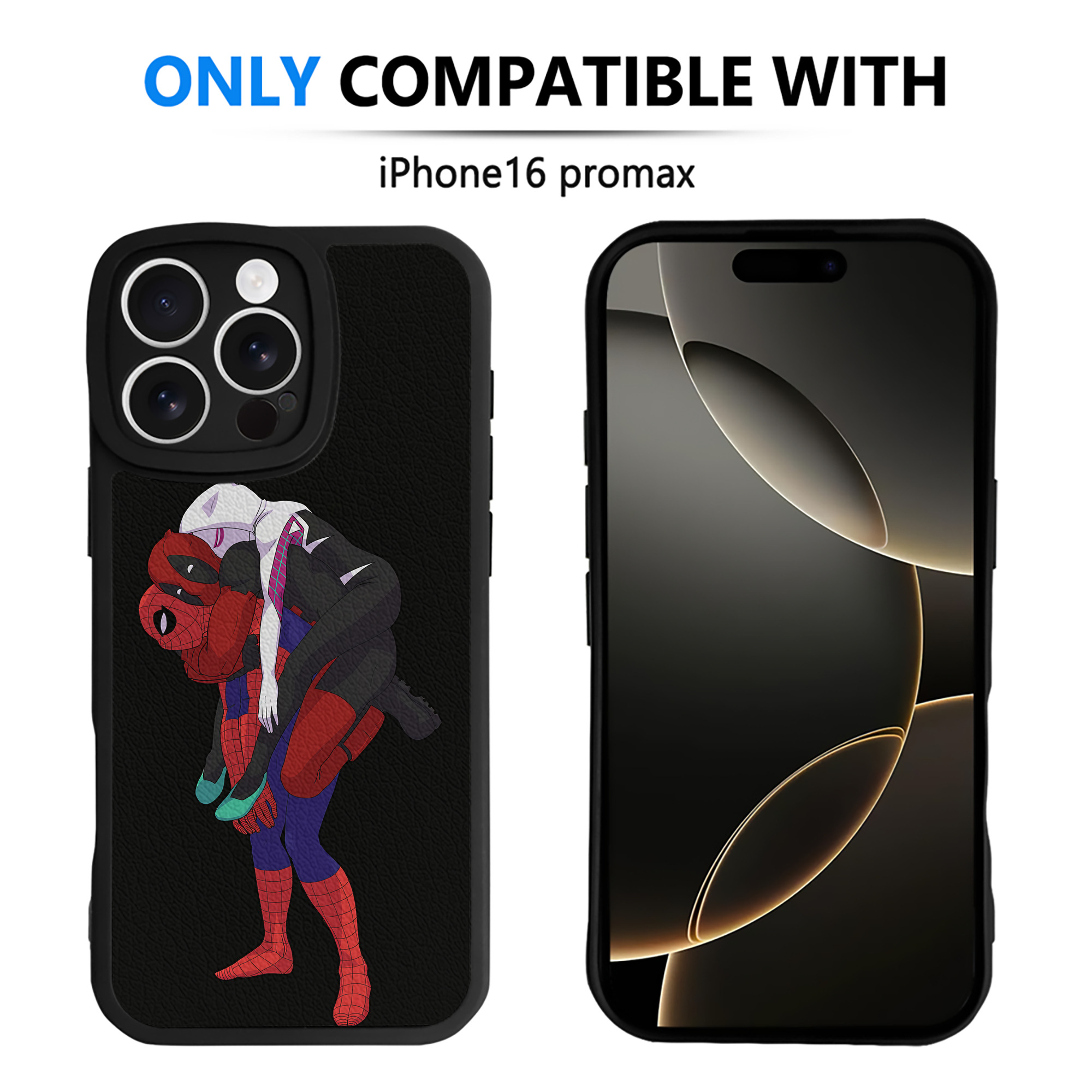（画像用） Deadpool デッドプール 【iPhone 16シリーズ対応】シリコンスマホケース（レザー調） 材質：シリコン